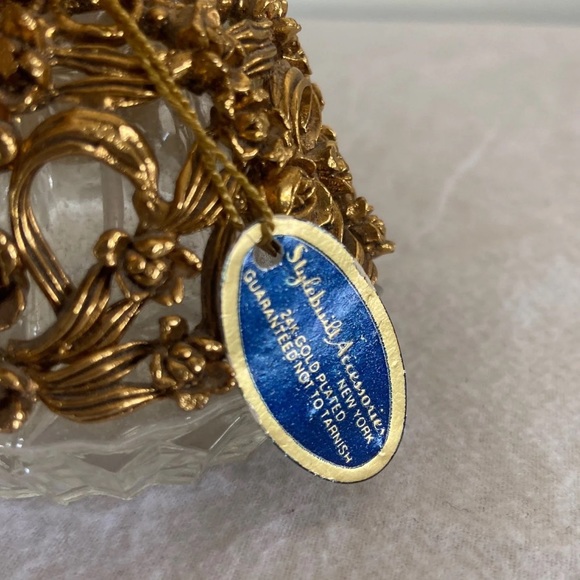 Vintage Stylebuilt 24k Gold Plated Balloon Ball Perfume Bottle - Picture 6 of 8